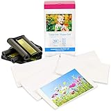 Druckerkartusche und Papier kompatibel zu KP-108IN für Canon Selphy CP1300 CP1200 CP1000 CP910 CP820 CP810 CP800 CP790 CP780 Fotodrucker | 3 Farbkartuschen | 108 Blatt | Postkarten-Größe: 100 x 148