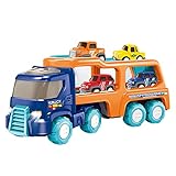 JTLB Baufahrzeug Autos Bagger Spielzeug Baustelle LKW Spielzeugautos City Bausteine Spielzeug Technic Kipplaster Transportwagen STEM Lernspielzeug Geschenk