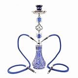 Luxury Modern Glass Hookah 2 Schlauch Shisha Combo Set Detachable Middle Stem Leicht Zu Demossieren Und Sauber Geeig