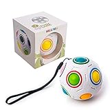 digitCUBE – Magic Ball Puzzle - Regenbogenball Spielzeug - Geschicklichkeitsspiel mit 12 Kugeln für Mädchen und Jung