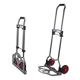 TrutzHolm® Alu Sackkarre klappbar Transportkarre Stapelkarre Handkarre Karre (60 kg - Teleskop)