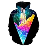 Herren Damen Neuheit Hoodie Hip Hop 3D Gedruckt Pullover Jugend Vier Jahreszeiten Sweatshirt Freizeitkleidung, Farbe07, XS