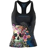 SMMASH Muerte Damen Compression Sport Tank Top, Funktionsshirt für Crossfit, Fitness, Gym, Laufen, Yoga Top, Fit Cut Sporttop Damen Atmungsaktiv und Leicht, Tanktops Frauen, Hergestellt in der EU (S)