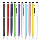 AUZOSL Tablet Stift, Touchscreen Stift für iPad mit Kugelschreiber, Tablet Eingabestifte für Alle Tablets Kompatibel für iPhone, Samsung Galaxy, Huawei Smarttelefone, 10 Farb