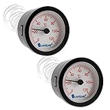 Lantelme Heizung Zeiger Thermometer 2 Stück Set Warmwasser Boiler Wasser Temperaturanzeige Kapillarthermometer 7319