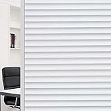 Frosted Stripe Fensterladen-Glasaufkleber, PVC antistatisch Büro- und Haushalt Selbstklebende dekorative Fensterfolie U 60x100