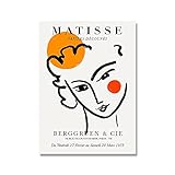 Matisse blume pflanze poster abstrakte weibliche leinwand malerei minimalistische wandkunst druck nach hause rahmenlose leinwand malerei A2 70x100