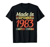 Geschenk zum 37. Geburtstag Jahrgang 1983 September Gift T-S