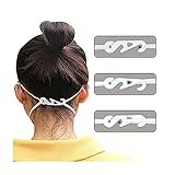 Uomitaff Maske_Ohrhaken, Maskenhaken Ohrband Anti-rutsch Mundschutz Halterung Maskenhalter Verlängerung Nackenhalter Ohrhaken Halter Clip Hinterkopf Ohrschutz Einstellbar Anti-Rutsch (30pc)