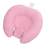 BOENTA Lagerungskissen Baby Babykissen Baby Kissen Neugeborenen Kleinkind Kissen Baby Anti Rolle Kissen Bett Kissen Kinder Kissen Kleinkinder Kissen Pink,One S