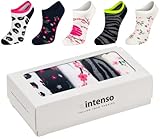 Sneaker Socken Das Set Enthält 5 Paare - 78% Baumwolle Oeko-Tex - Füßlinge Baumwolle - Hohe Qualität Socks Sneaker in Schönen Farben - Socken mit Motiv für Damen und Herren (Set 4, 38-40)