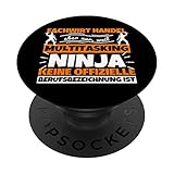 Fachwirt Handel Multitasking Ninja lustig PopSockets mit austauschbarem PopGrip