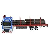 Xolye Simulation Holz Transport Fahrzeug Spielzeug Alloy Schiebetechnik Fahrzeugmodell 01.50 Metall Fall Resistant Anhänger Auflieger Pritschen-Spielzeug-Geschenk