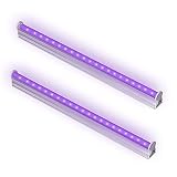6W Schwarzlicht UV LED Bar Stromversorgung über USB, 395nm Black Light Lichteffekt Partylicht Bühnenbeleuchtung mit Schalter, für Weihnachten Halloween Club Party Karneval Disco Ballsaal 2p