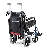 Wheelyscooter Reflective Wheelchair Scooter Gehstock/Krückentasche, Schwarz & Burg