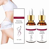 RJSC Abnehmendes Kräuter-Massageöl für den Bauch, Essenz zum Abnehmen des Bauchnabels, natürliches Kräuter-Massageöl zum Abnehmen, Anti-Cellulite-Massageöl (2PCS)