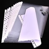 Cloudlesscc Ordner 100Pcs/ Lot A4 durchsichtigem Kunststoff Prospekthüllen Folders Filing Thin 11Holes ungeheftetes Dokumente Blatt Protektoren-TP2 Aktenordner (Color : TP2)