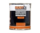Rostio Rostschutzgrundierung | Kunstharz Rostschutzfarbe weißgrau | Rostschutz &
