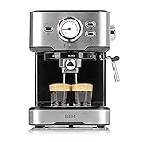 BEEM ESPRESSO-SELECT Espressomaschine im klassischen Design | Siebträgermaschine mit 15 bar und professioneller Milchschaumdüse für Ihre Kaffeespezialitäten | Barista Kaffee-Sp