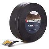 HOLZBRINK Weichsockelleiste selbstklebend SCHWARZ Knickleiste, 50x20mm, 5 M