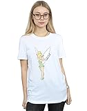 Disney Damen Peter Pan Classic Tinkerbell Boyfriend Fit T-Shirt XXX-Large Weiß