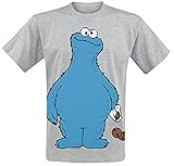 Sesamstrasse Krümelmonster - Cookie Thief Männer T-Shirt grau meliert XL