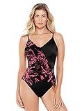 Magicsuit Damen Bademode Out of Line Hailey Soft Cup Wrap Style Einteiler Badeanzug mit verstellbaren Trägern -  mehrfarbig -  38