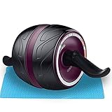 Jsmhh Rad-Rolle, Fitnessgeräte AB Roller mit Kniepolstern for Core-Training zu Hause Gym FL16 sit up trainingsg