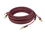 Dynavox Perfect Sound Lautsprecherkabel, Paar, Flexibles High-End Lautspecher-Kabel mit hochwertigen Bananensteckern, konfektioniert, Farbe schwarz/rot, Länge 3