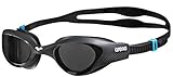 arena The One Anti-Fog Schwimmbrille Unisex für Erwachsene, Schwimmbrille mit Breiten Gläsern, UV-Schutz, Selbstjustierender Nasensteg, Orbit-Proof Dichtungen, Einheitsgröße, Schw