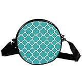 Yuzheng Quatrefoil Leichte Runde Cute Kid Crossbody Umhängetasche, Mode Umhängetasche Crossbody für Männer, Frauen, Kinder, Mädchen, Jungen, College-S