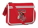 Druckerlebnis24 Schultertasche - Rockabilly Hotrod Skull Motorrad - Umhängetasche, geeignet für Schule Uni Laptop Arb