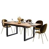 Newfurn Esstisch ausziehbar 160-200 cm inkl. Tischplatte Anthrazit Wildeiche Esszimmertisch Vintage Industrial - 160x75x90 cm (BxHxT) - Tisch Küchentisch Speisetisch - [Vincent.Eleven] E