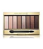Max Factor Masterpiece Nude Palette Cappuccino Nudes 01 – Lidschatten-Palette mit 8 braunen und goldenen Tönen mit seidig-mattem und schimmerndem F