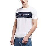 Tommy Hilfiger Shirt Herren, weiß - marine, L