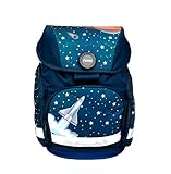 Schulrucksack Set, 4-teilig von FUNKI, Grundschul-Starter-Set für Mädchen und Jungen, Komplett-Set aus Schultasche, Etui, Rundbeutel und Turnbeutel mit Raketenmotiv, Polyester, FUNKI Joy-Bag Sp