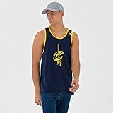 New Era NBA Team App Pop T-Shirt Logo Tank CLECAV Linie Cleveland Cavaliers, Unisex Erwachsene, Blau (M Marineb