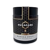 NUKACARE Manuka Honig MGO 829+ 125g Premium Qualität in dunklem Glas 100% Orginal aus Neuseeland mit zertifiziertem Methylglyoxal Gehalt, Naturprodukt mit antibakterieller Wirkung