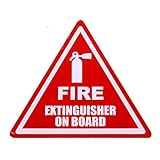 A/X 13cmx10.7cm Für Feuerlöscher an Bord Autoaufkleber Vinyl Aufkleber Stoßstange W
