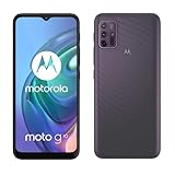 Motorola moto g10 Smartphone (6,5'-Display, 48-MP-Kamera, 4/64 GB, 5000-mAh, Dual-SIM, Android 11) Aurora Grey, inkl. Schutzcover + KFZ-Adapter [Exklusiv bei Amazon]