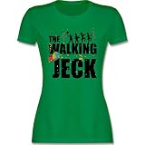Karneval & Fasching Kostüm Outfit - The Walking Jeck Kostüm - L - Grün - Tshirt köln - L191 - Tailliertes Tshirt für Damen und Frauen T-S