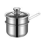 ZHGCHF Stapelbare Edelstahl Pressure Cooker Dämpfeinsatz Pfannen mit Sling Griff (Size : 18CM)