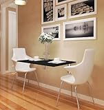 Beckenbau - Wandklapptisch - Wandtisch klappbar - Klapptisch - Wandmontage - Schwarz - 90x60