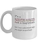 N\A Marketing Manager Mug, ich Bin Marketing Manager, kein Magier Kaffeebecher, lustiger Kaffee Geschenkb