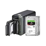 QNAP 2 Bay NAS mit 4 TB Speicherkapazität, vorkonfiguriertes RAID 1 Seagate IronWolf Drives Bundle, 2,5 GbE Ports (TS-253D-4G-24R-US)