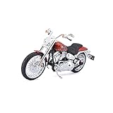 Maisto Harley-Davidson CVO Breakout ´14: Motorradmodell 1:12, mit Lenkung, beweglichem Ständer und frei rollenden Rädern, 17 cm, orange (532327)