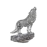 HCM Kinzel Crystal Puzzle 59181 3D Wolf Schwarz 37 T