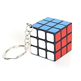 Lankater 1pc Cube Schlüsselbund, Classic Mini Cube Schlüsselanhänger Zubehör, Reisen Twist Puzzle Spielzeug, 3