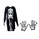 Grevosea Halloween Dress Up Interessante Mode Schädel Dünne Chemiefaser Skelett Kleidung Spoof Heighten The Atmosphere Add Fun Utility R