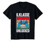 Kinder 6. Klasse Level Unlocked Jungen Gamer Mädchen Schulanfang T-S